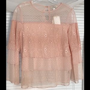 Soulmates Boho Lace & Sheer Blouse